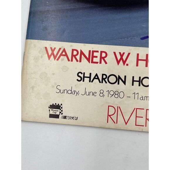 Bobby Allison Signed Program Vintage Warner W Hodgdon 400 JSA COA - Picture 5 of 7